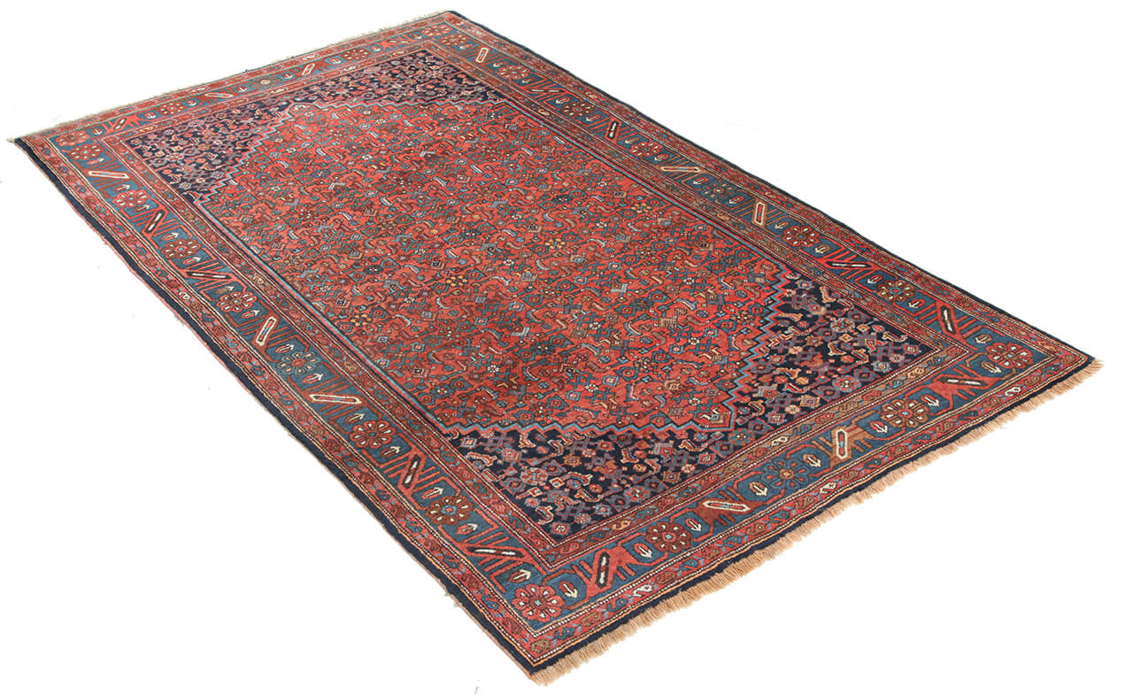 Authentic Antique Persian Malayer Rug | Hand-Knotted 211x130cm