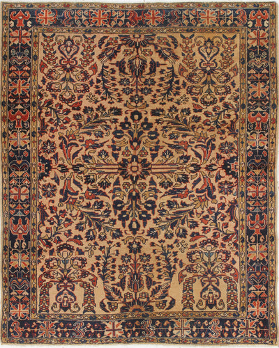 Tappeto Lillian Antico Persiano Autentico | Annodato a Mano 186x148cm - CarpetLiving