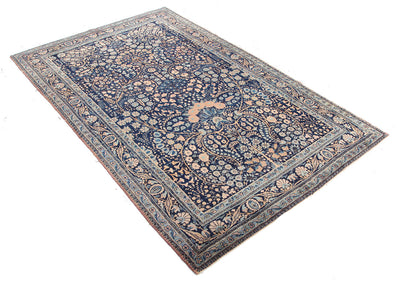 Tappeto Kerman Antico Persiano Autentico | Annodato a Mano 219x137cm - CarpetLiving