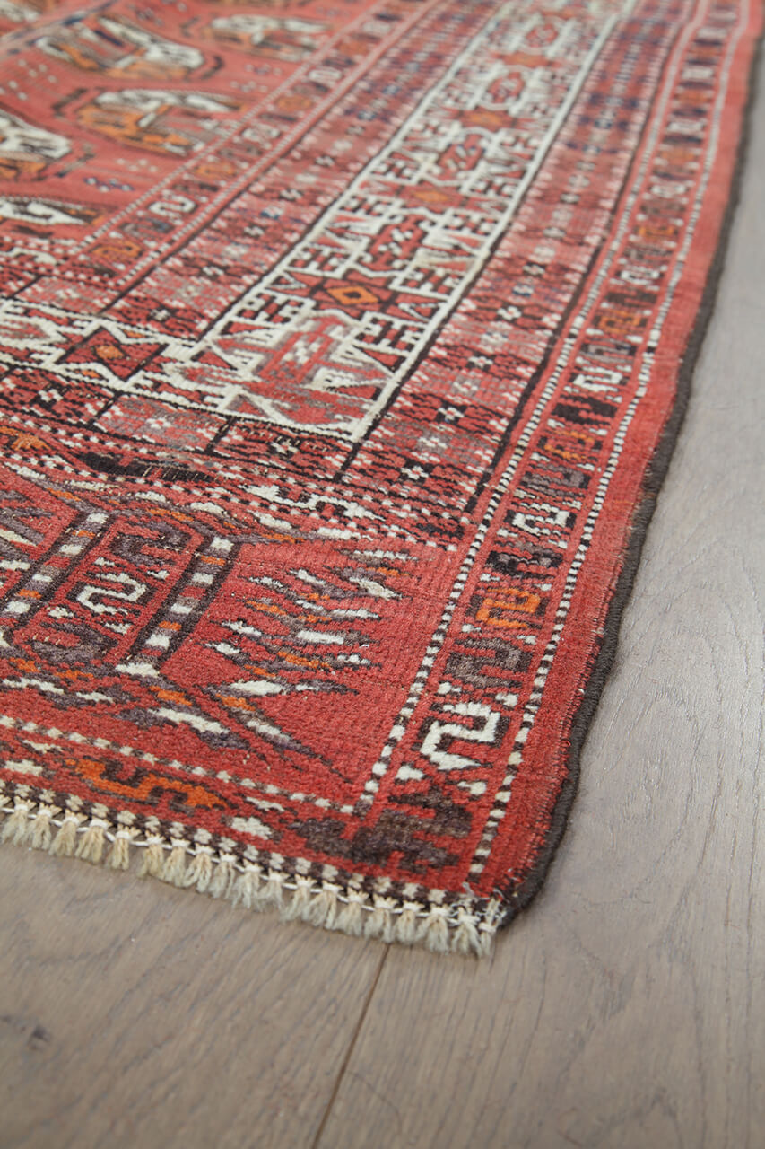 Tappeto Orientale Bouchara Antico: Autentico Tappeto Turcomanno 308x229cm