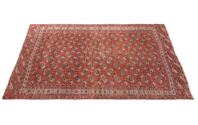 Antique Bouchara Oriental Rug: Authentic Turkmen Rug 308x229cm