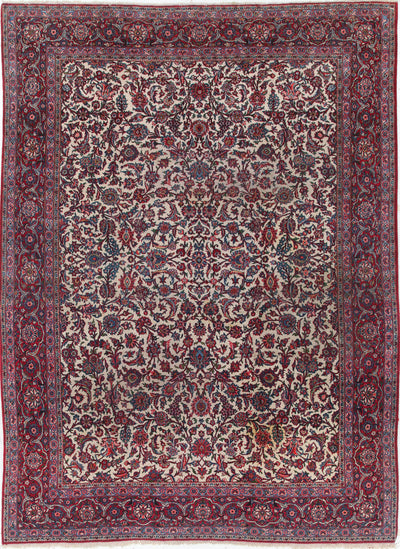Authentic Antique Persian Isfahan Rug | Hand-Knotted 335x245cm