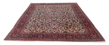 Tappeto Isfahan Antico Persiano Autentico | Annodato a Mano 335x245cm