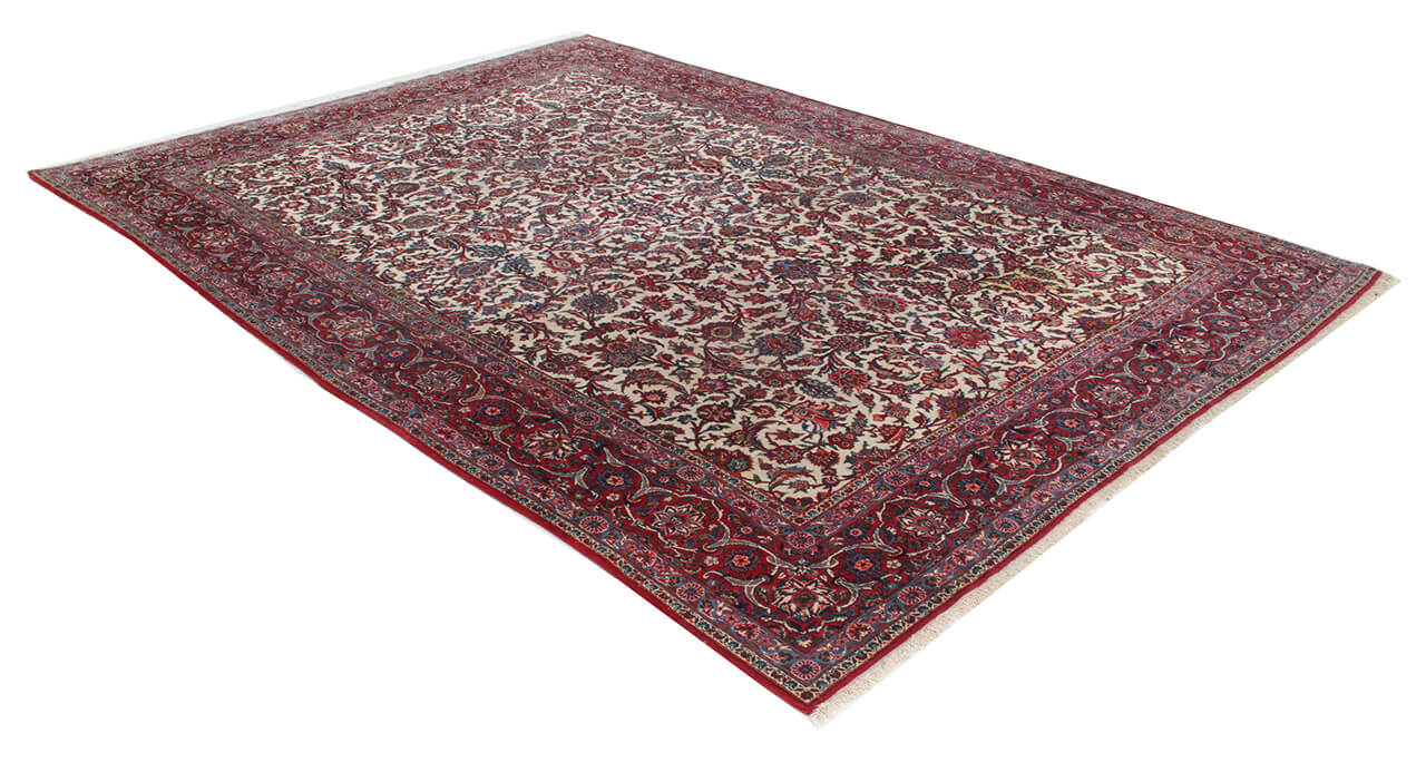 Tappeto Isfahan Antico Persiano Autentico | Annodato a Mano 335x245cm