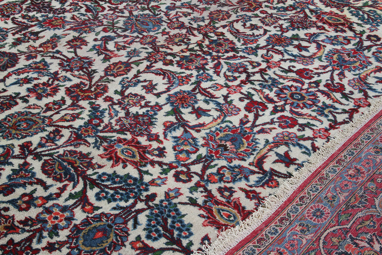 Tappeto Isfahan Antico Persiano Autentico | Annodato a Mano 335x245cm