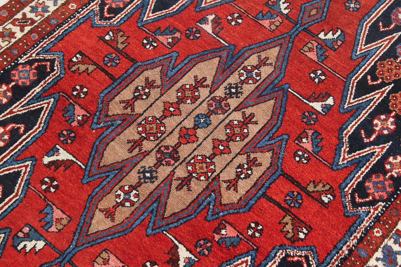Authentic Antique Persian Malayer Rug | Hand-Knotted 300x95cm