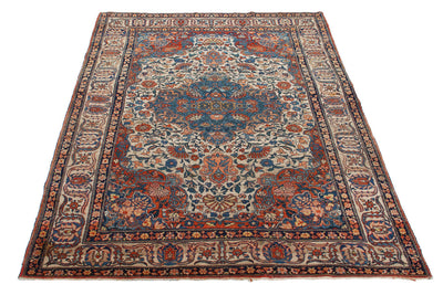 Authentic Antique Persian Farahan Rug | Hand-Knotted 199x131cm