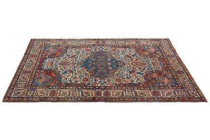 Authentic Antique Persian Farahan Rug | Hand-Knotted 199x131cm