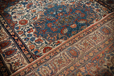 Authentic Antique Persian Farahan Rug | Hand-Knotted 199x131cm