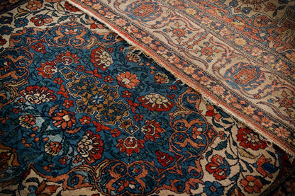 Authentic Antique Persian Farahan Rug | Hand-Knotted 199x131cm