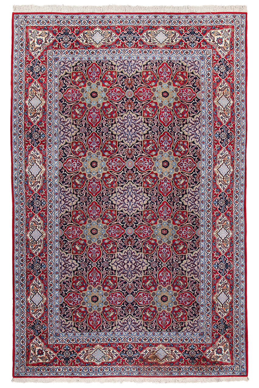 Persian Isfahan Silk & Wool Rug 319_210 cm