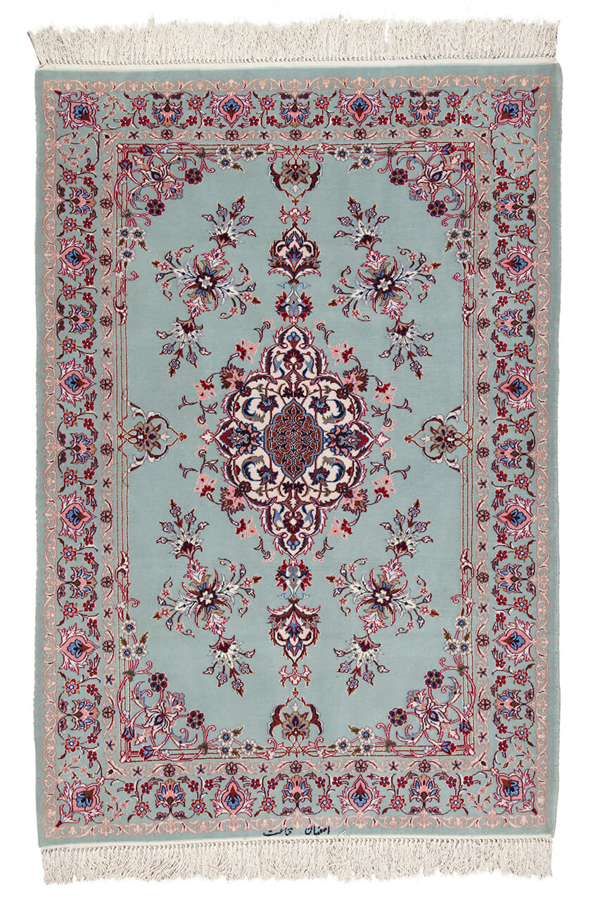 Persian Isfahan Silk & Wool Rug 154_104 cm