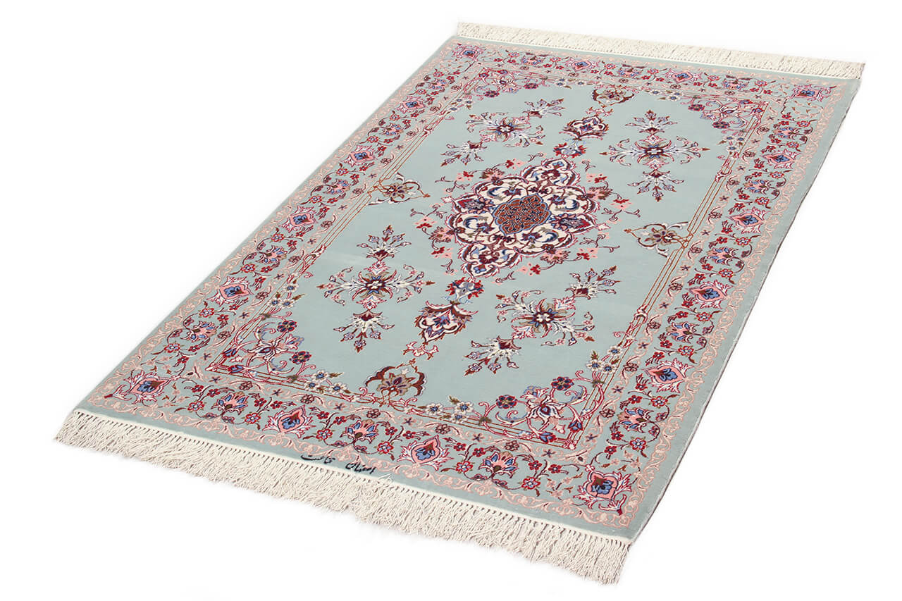Persian Isfahan Silk & Wool Rug 154_104 cm