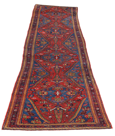 Tappeto Malayer Antico Persiano Autentico | Annodato a Mano 420x95cm - CarpetLiving