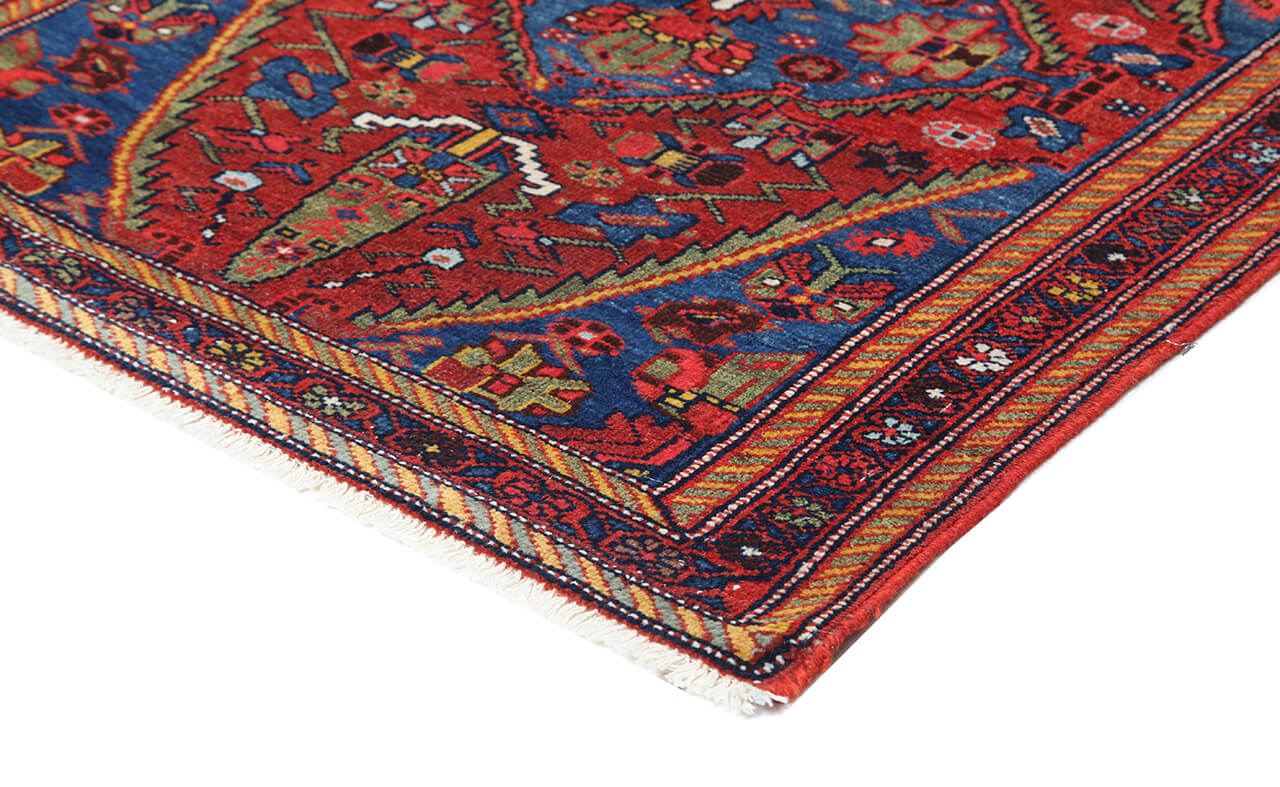 Authentic Antique Persian Malayer Rug | Hand-Knotted 420x95cm