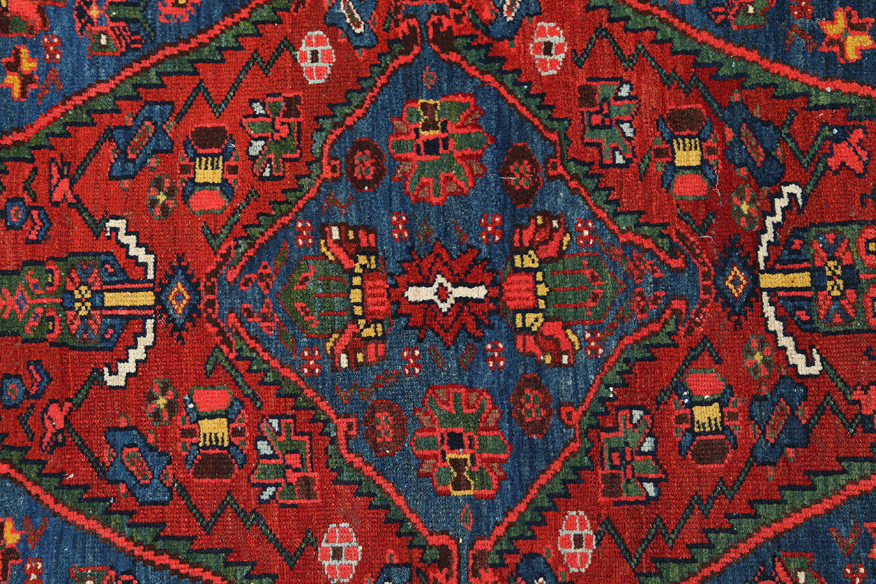 Authentic Antique Persian Malayer Rug | Hand-Knotted 420x95cm