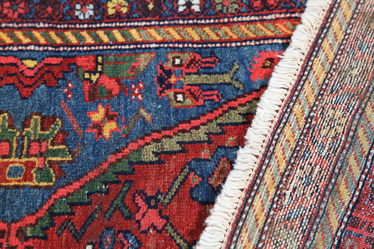 Authentic Antique Persian Malayer Rug | Hand-Knotted 420x95cm