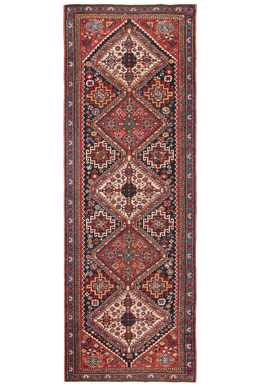 Authentic Antique Persian Malayer Rug | Hand-Knotted 300x105cm