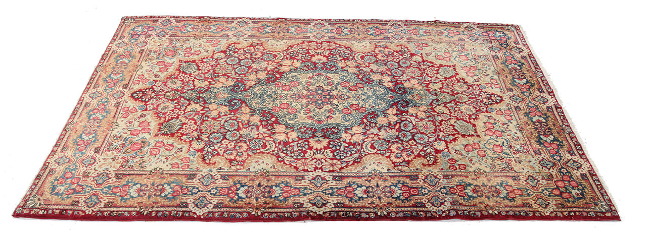 Tappeto Kerman Antico Persiano Autentico | Annodato a Mano 225x140cm