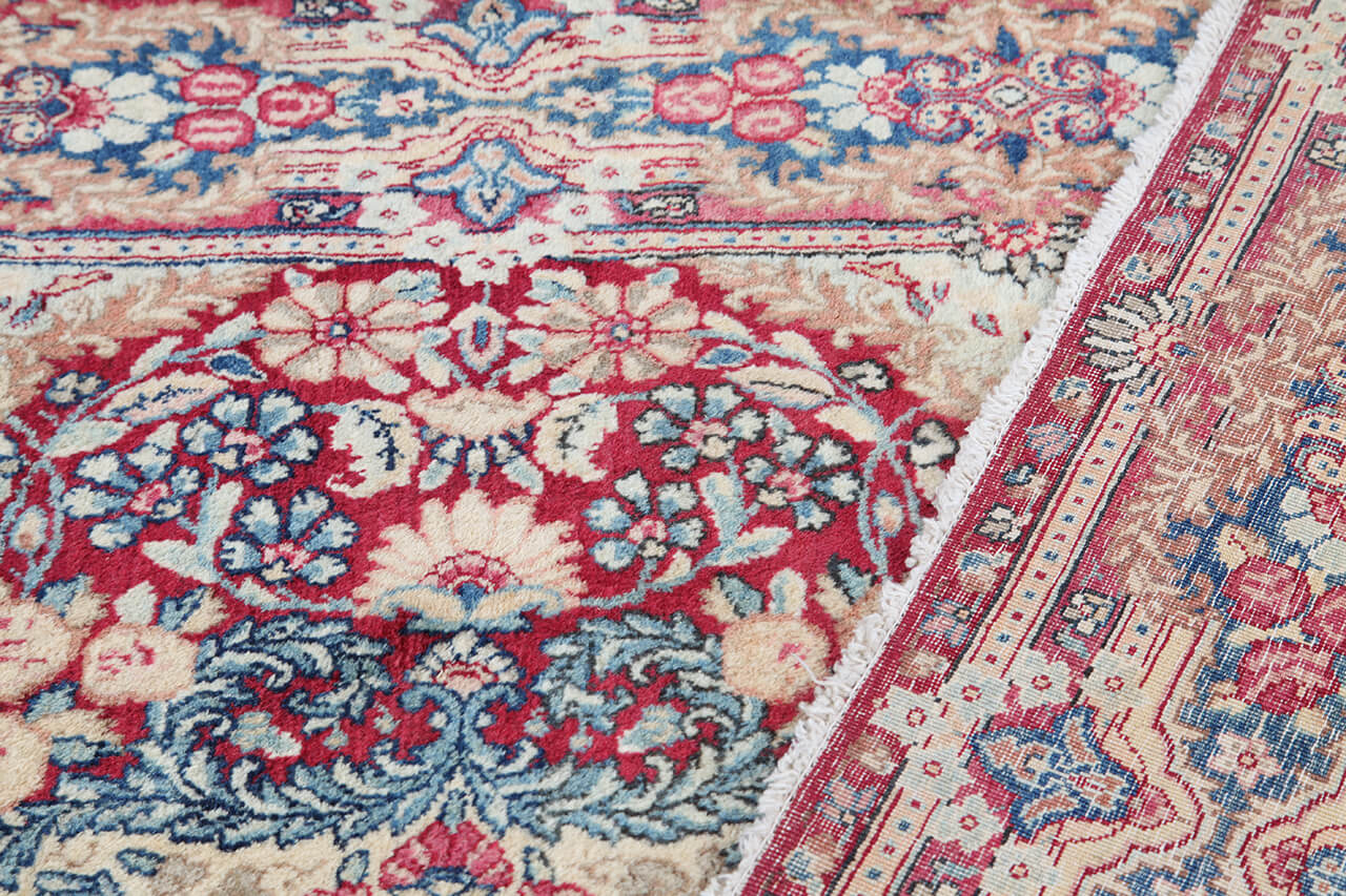 Tappeto Kerman Antico Persiano Autentico | Annodato a Mano 225x140cm