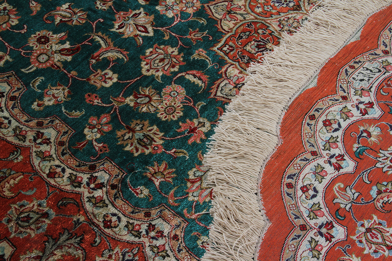 Persian Qum Silk Rug 204_138 cm