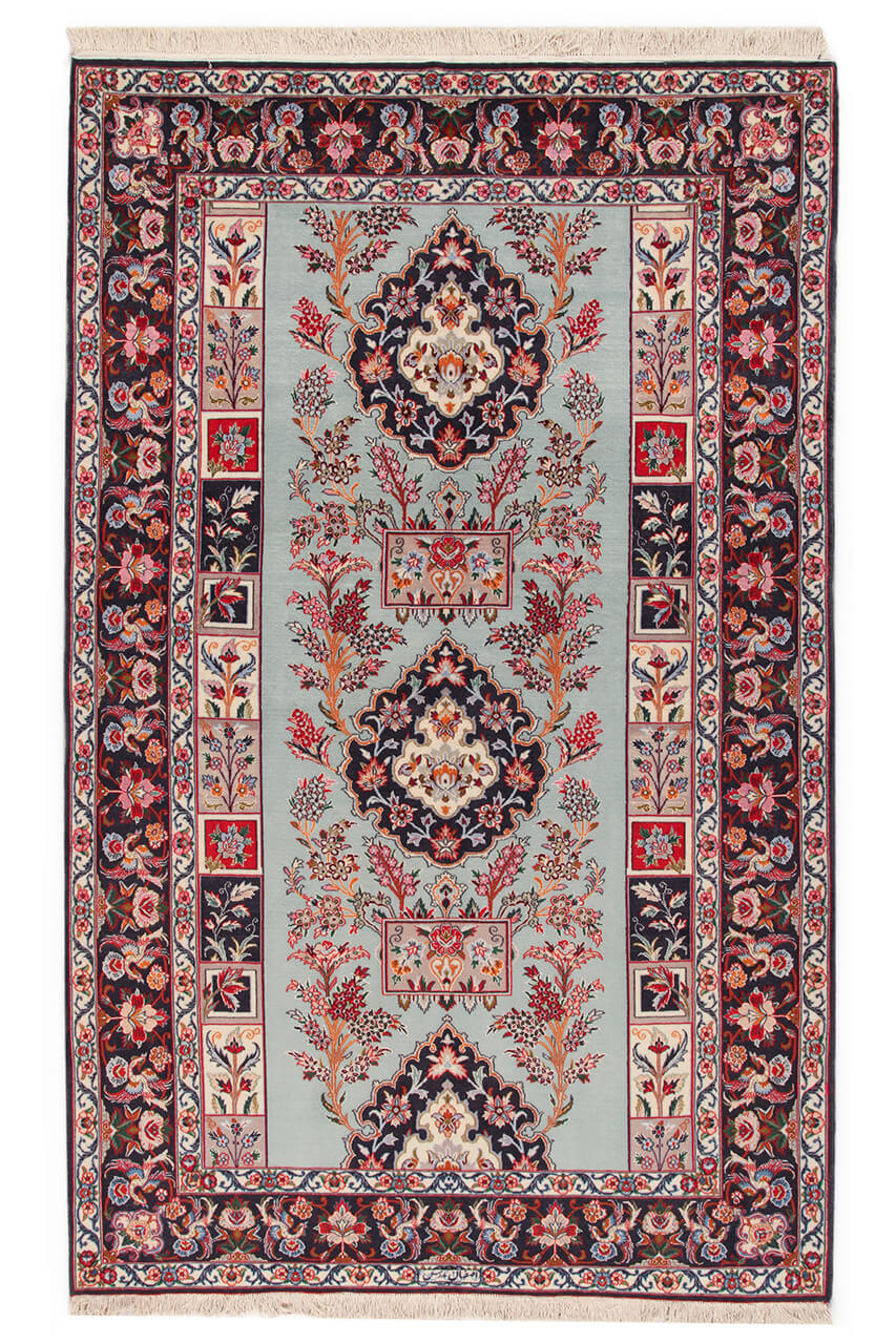Persian Isfahan Silk & Wool Rug 249_152 cm