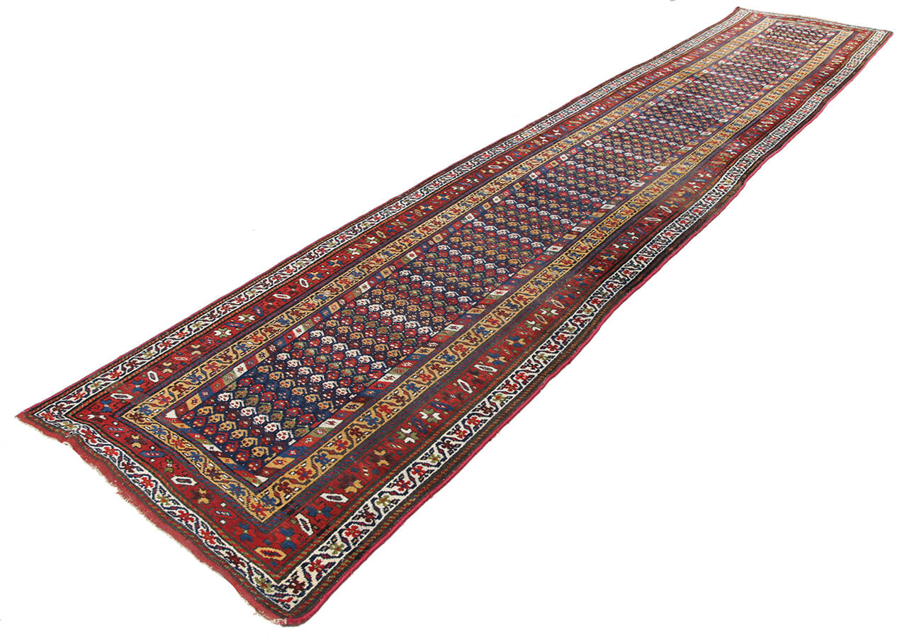 Authentic Antique Persian Malayer Rug | Hand-Knotted 580x114cm