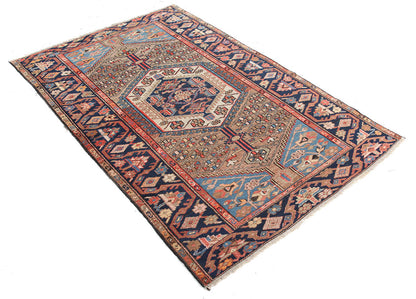 Authentic Antique Persian Malayer Rug | Hand-Knotted 196x124cm