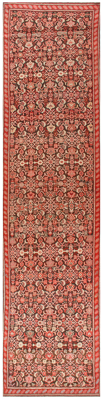 Authentic Antique Persian Malayer Rug | Hand-Knotted 460x100cm