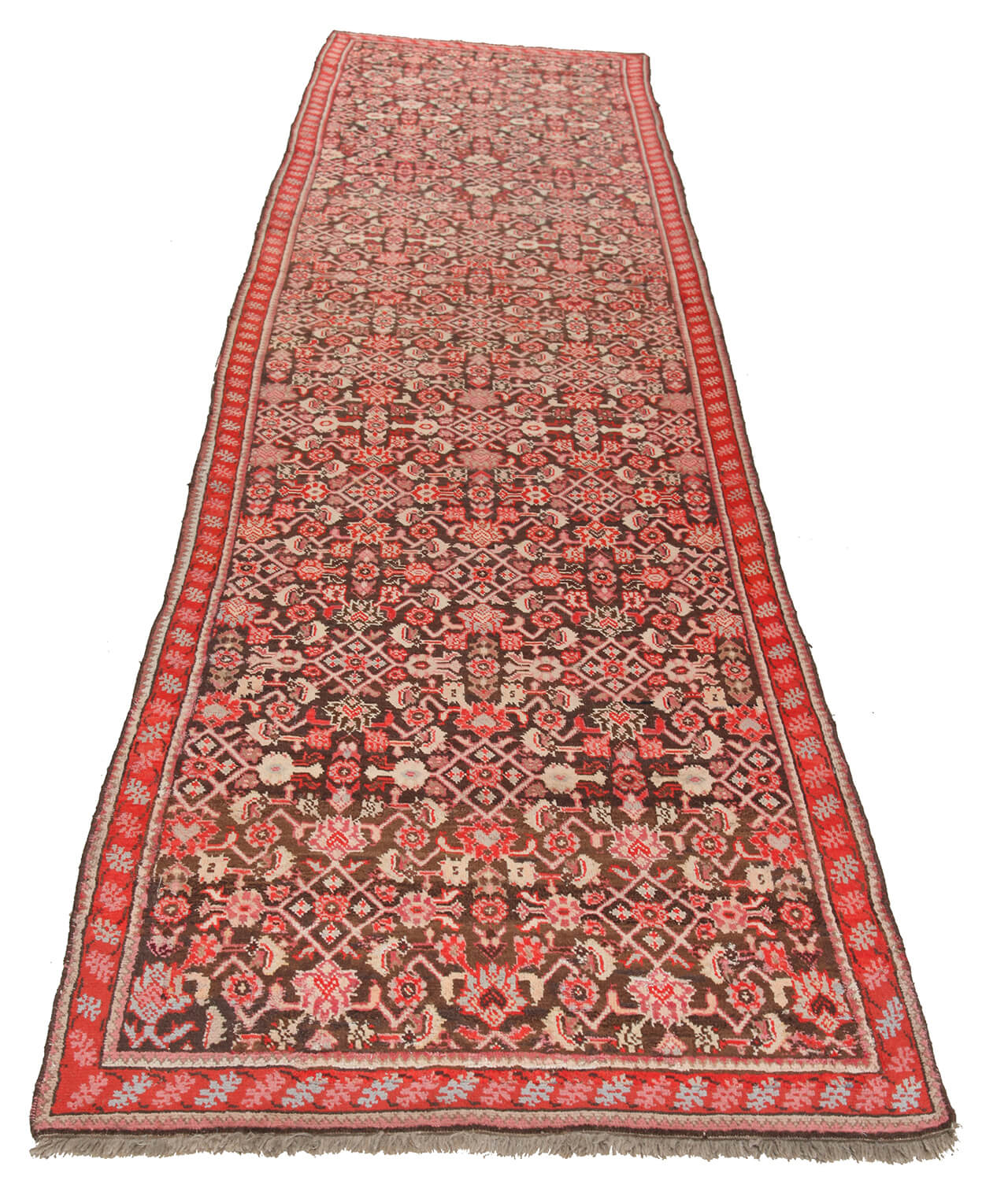 Authentic Antique Persian Malayer Rug | Hand-Knotted 460x100cm