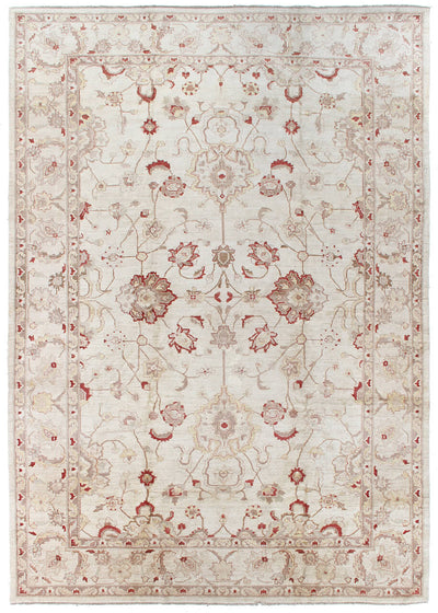 Tappeto Ziegler Beige in Lana, fatto a mano, 540x374cm - CarpetLiving
