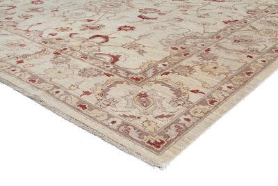 Tappeto Ziegler Beige in Lana, fatto a mano, 540x374cm - CarpetLiving