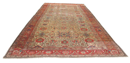 Authentic Antique Persian Farahan Rug | Hand-Knotted 581x307cm