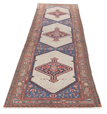 Authentic Antique Persian Malayer Rug | Hand-Knotted 445x106cm