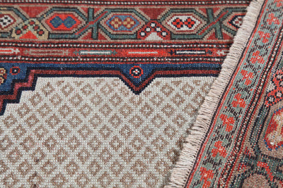 Authentic Antique Persian Malayer Rug | Hand-Knotted 445x106cm