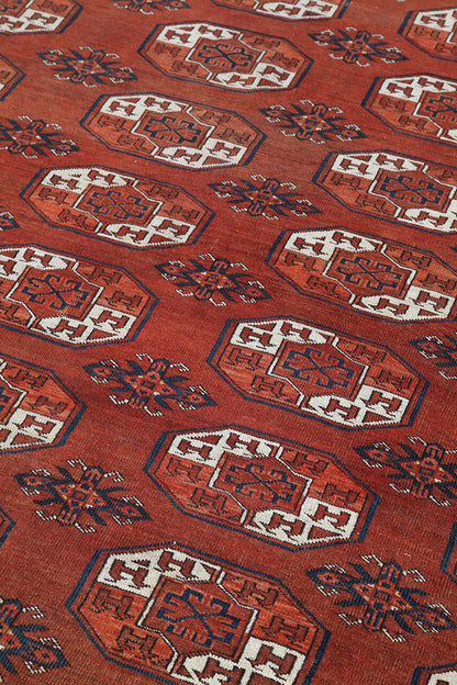 Tappeto Orientale Bouchara Antico: Autentico Tappeto Turcomanno 306x228cm