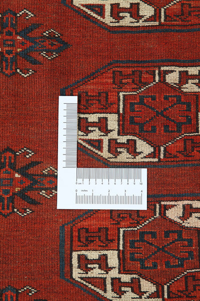 Antique Bouchara Oriental Rug: Authentic Turkmen Rug 306x228cm