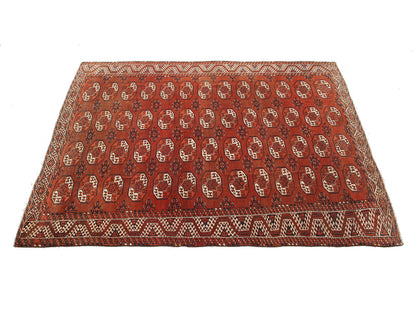 Tappeto Orientale Bouchara Antico: Autentico Tappeto Turcomanno 306x228cm