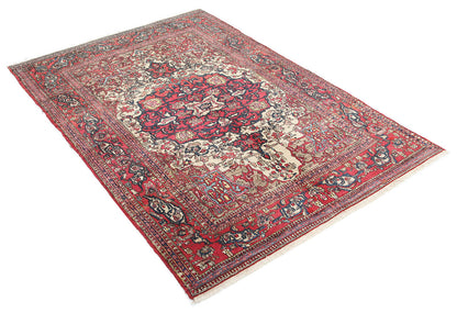 Authentic Antique Persian Isfahan Rug | Hand-Knotted 203x140cm