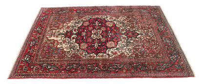 Authentic Antique Persian Isfahan Rug | Hand-Knotted 203x140cm