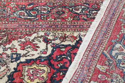 Authentic Antique Persian Isfahan Rug | Hand-Knotted 203x140cm