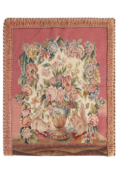 Authentic Antique French Rug 94x90cm