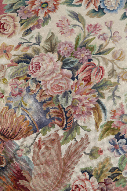 Authentic Antique French Rug 94x90cm