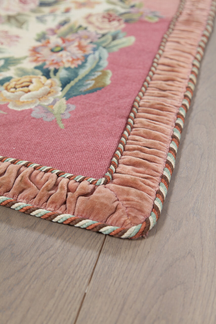 Authentic Antique French Rug 94x90cm