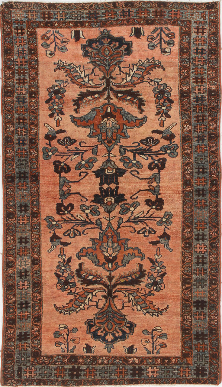 Authentic Antique Persian Lillian Rug | Hand-Knotted 185x105cm