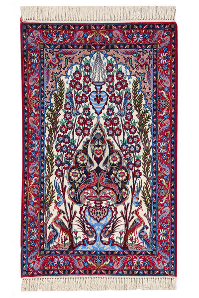 Tappeto Persiano ISFAHAN Seta/Lana 100x70cm