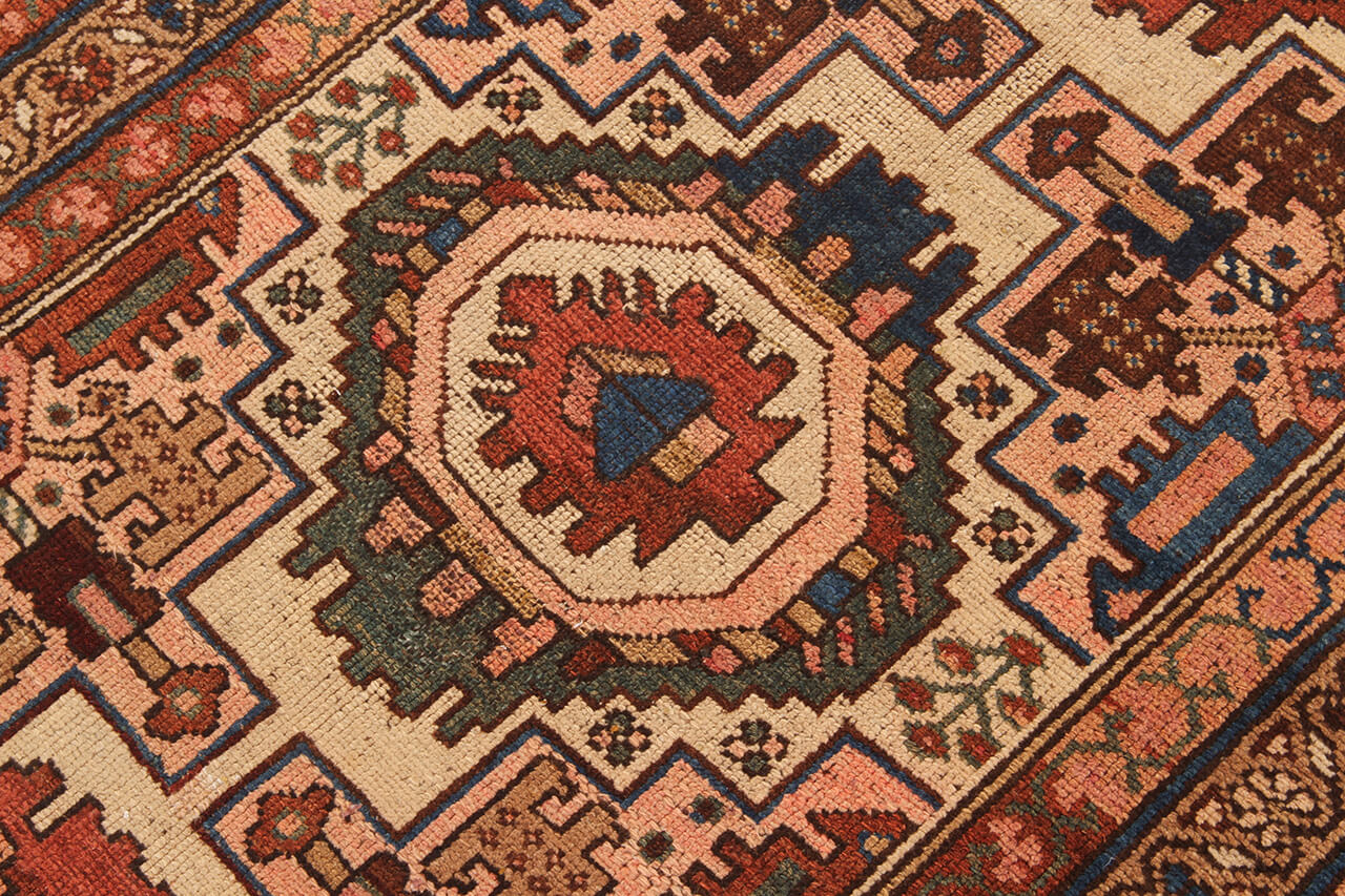 Authentic Antique Persian Malayer Rug | Hand-Knotted 302x95cm