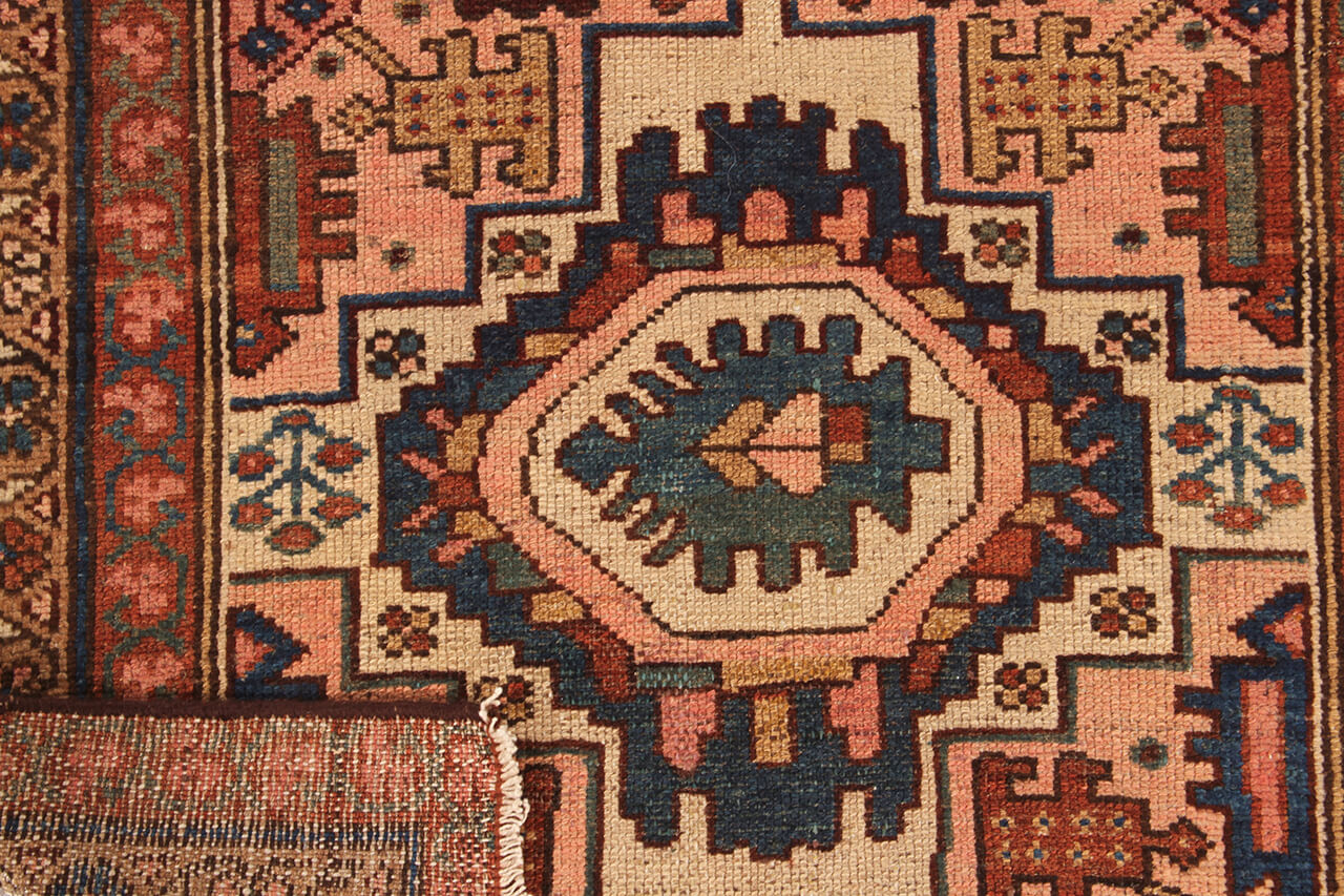 Authentic Antique Persian Malayer Rug | Hand-Knotted 302x95cm