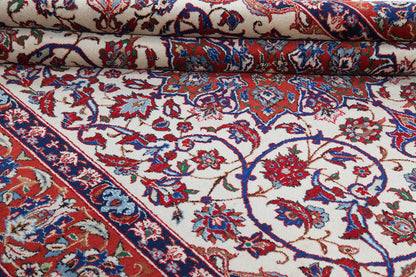 Authentic Antique Persian Isfahan Rug | Hand-Knotted 244x144cm