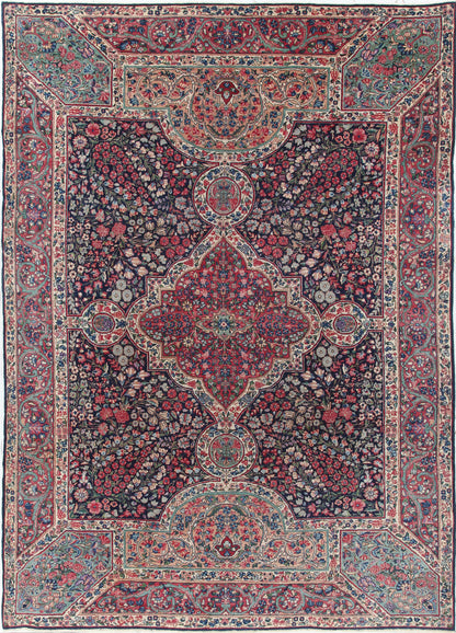 Authentic Antique Persian Kerman Rug | Hand-Knotted 342x242cm